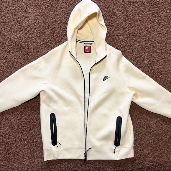 Nike Other - Cream Nike Tech Fleece Full Zip